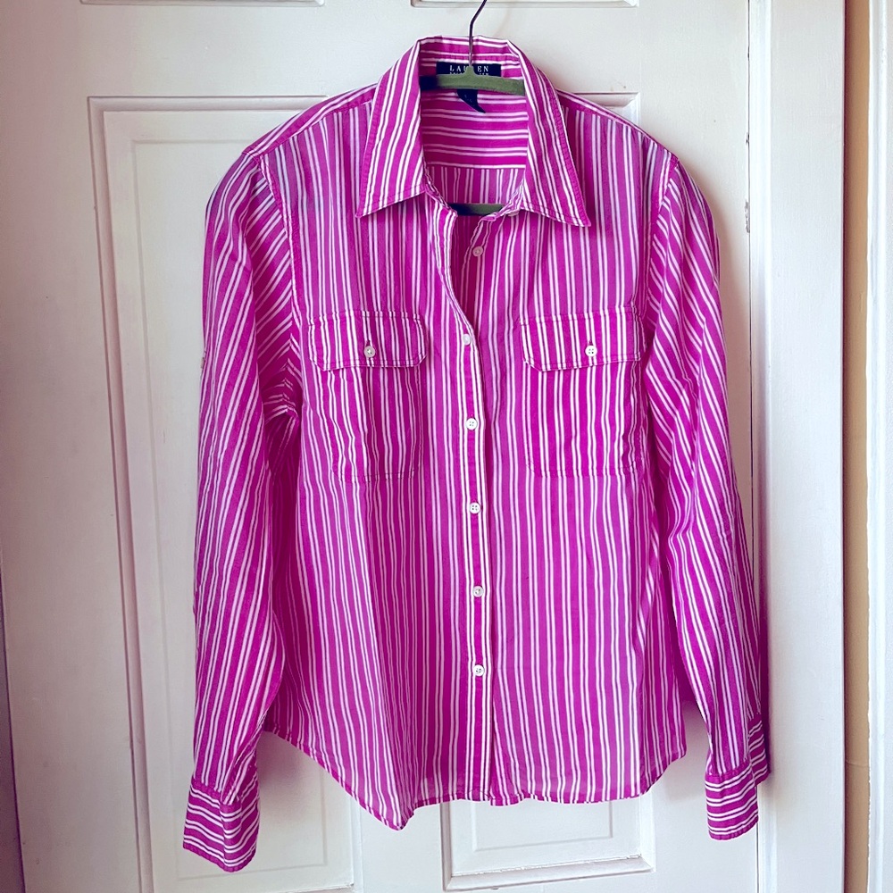 Lauren Ralph Lauren light weight cotton shirt.